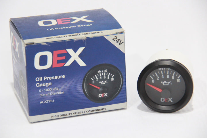 OEX Pressure Gauge Electric 24V (0 - 1000 Kpa) (ACX7254)