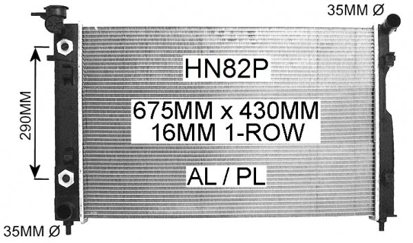 Radiator Holden Commodore V8 VY A/T (HN82P)