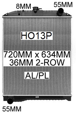 Radiator Hino Ranger Pro 9FG 2006 (HO13P)