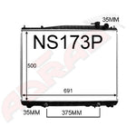 Load image into Gallery viewer, Nissan Terrano Radiator 2.7LTR TD 1995> (NS173P)