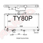 Load image into Gallery viewer, Toyota Corolla/Sprinter Radiator 1991>2000 Auto (TY80P)