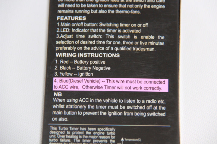 12v Turbo Timer (ACX4851)